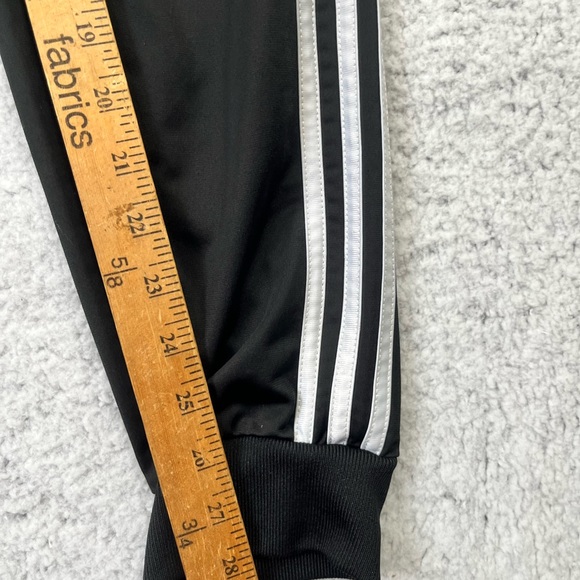 Adidas Black Athletic Cuffed Jogger Athletic Pants Size M - Picture 2 of 7